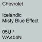 Preview: Chevrolet, Icelandic Misty Blue Effect, 05U / WA404N.